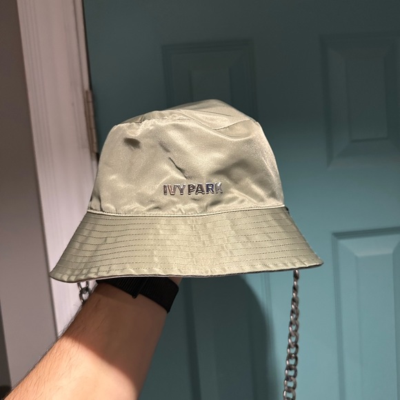 IVY PARK X ADIDAS green/chrome doubled side bucket hat - Picture 6 of 9